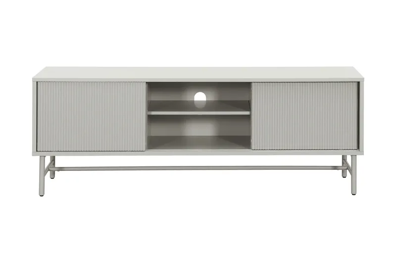 Matterhorn Smal TV-benk med oppbevaring 40 cm dyb 157 cm bred 58 cm høy - Beige - Møbler - Mediamøbel & tv møbel - TV-benk & mediabenk