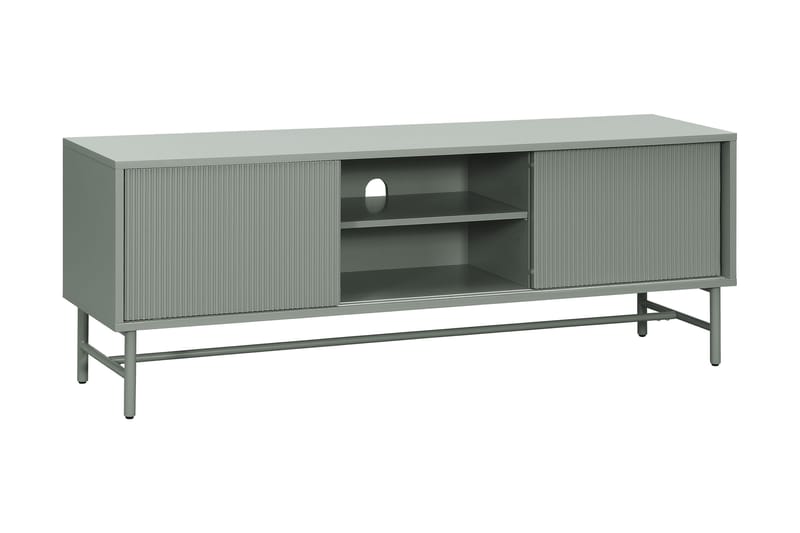 Matterhorn Smal TV-benk med oppbevaring 40 cm dyb 157 cm bred 58 cm høy - Grønn - Møbler - Mediamøbel & tv møbel - TV-benk & mediabenk
