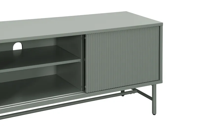 Matterhorn Smal TV-benk med oppbevaring 40 cm dyb 157 cm bred 58 cm høy - Grønn - Møbler - Mediamøbel & tv møbel - TV-benk & mediabenk