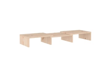 beBasic Monitorstativ 60x24x10,5 cm heltre furu - Brun - Møbler - Mediamøbel & tv møbel - Mediestativ & veggfeste