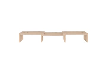 beBasic Monitorstativ 60x24x10,5 cm heltre furu - Brun - Møbler - Mediamøbel & tv møbel - Mediestativ & veggfeste