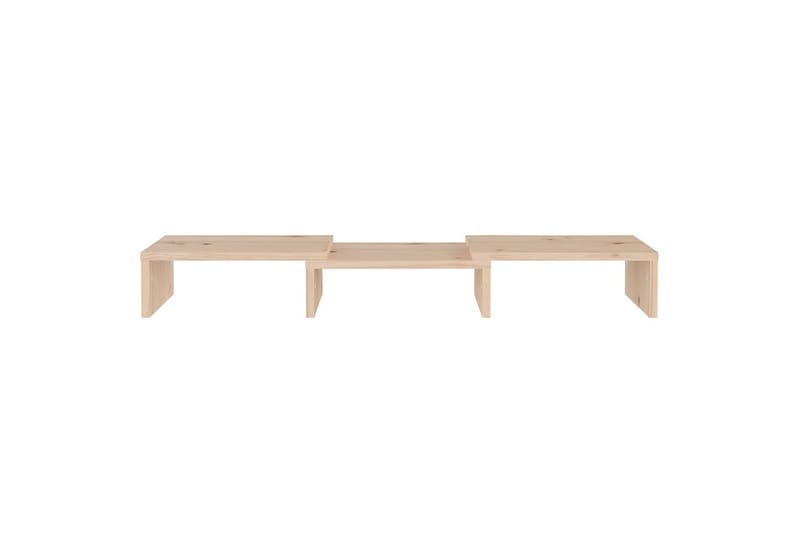 beBasic Monitorstativ 60x24x10,5 cm heltre furu - Brun - Møbler - Mediamøbel & tv møbel - Mediestativ & veggfeste