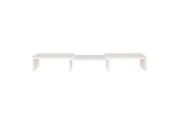 beBasic Monitorstativ hvit 60x24x10,5 cm heltre furu - Hvit - Møbler - Mediamøbel & tv møbel - Mediestativ & veggfeste