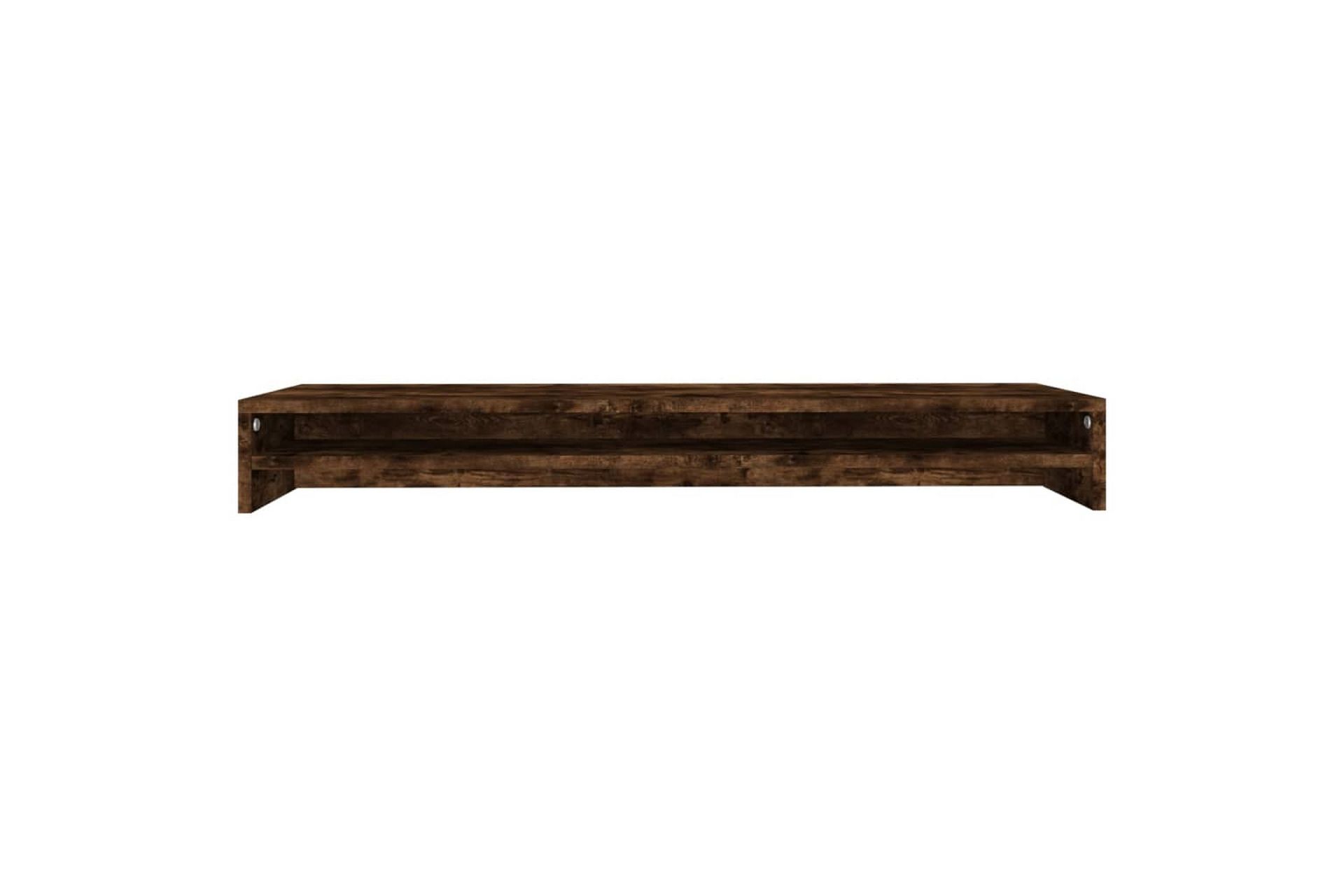 beBasic Skjermstativ røkt eik 100x24x13 cm konstruert tre - Brun - Møbler - Mediamøbel & tv møbel - Mediestativ & veggfeste
