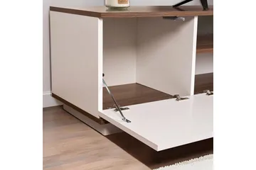 Meni TV-benk 180 cm - Hvit/Brun - Møbler - Mediamøbel & tv møbel - TV-benk & mediabenk