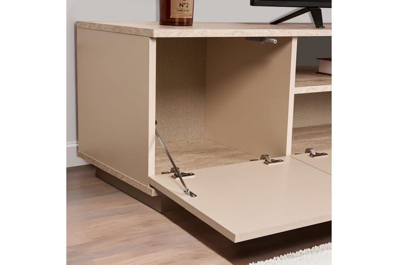 Meni TV-benk 180 cm - Mørk brun/Taupe - Møbler - Mediamøbel & tv møbel - TV-benk & mediabenk
