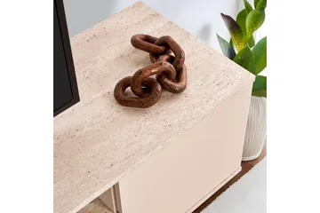 Meni TV-benk 180 cm - Mørk brun/Taupe - Møbler - Mediamøbel & tv møbel - TV-benk & mediabenk