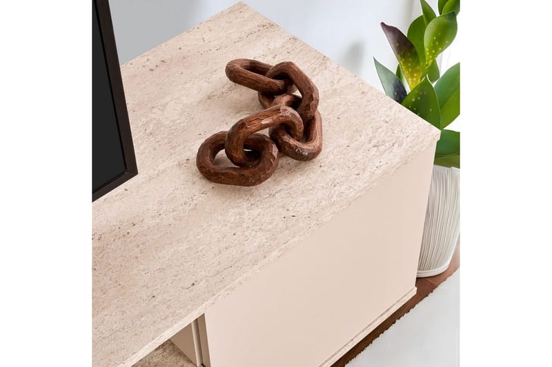 Meni TV-benk 180 cm - Mørk brun/Taupe - Møbler - Mediamøbel & tv møbel - TV-benk & mediabenk