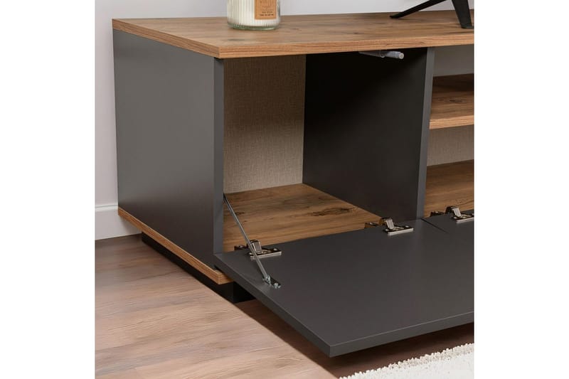Meni TV-benk 180 cm - Natur/Antrasitt - Møbler - Mediamøbel & tv møbel - TV-benk & mediabenk