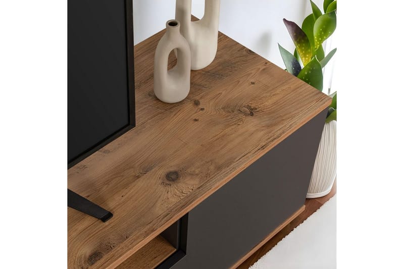 Meni TV-benk 180 cm - Natur/Antrasitt - Møbler - Mediamøbel & tv møbel - TV-benk & mediabenk