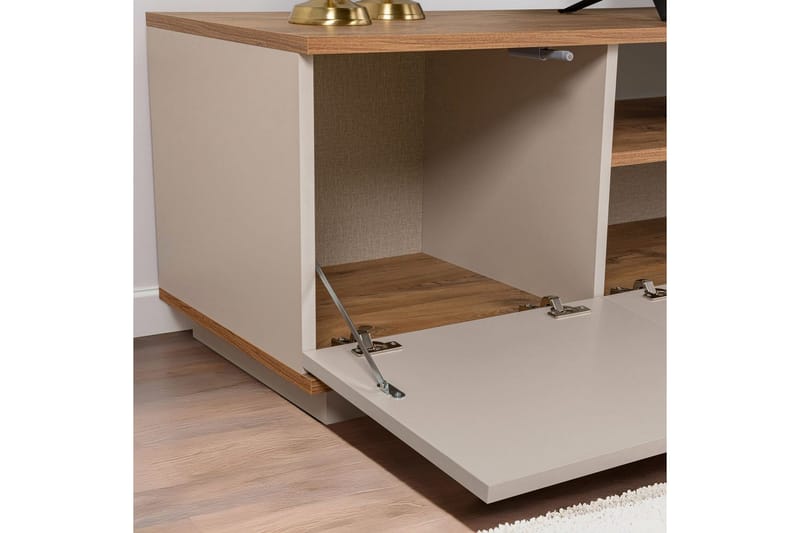 Meni TV-benk 180 cm - Natur/Gul - Møbler - Mediamøbel & tv møbel - TV-benk & mediabenk