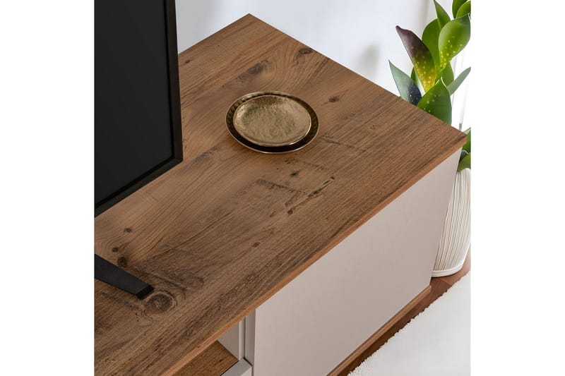 Meni TV-benk 180 cm - Natur/Gul - Møbler - Mediamøbel & tv møbel - TV-benk & mediabenk