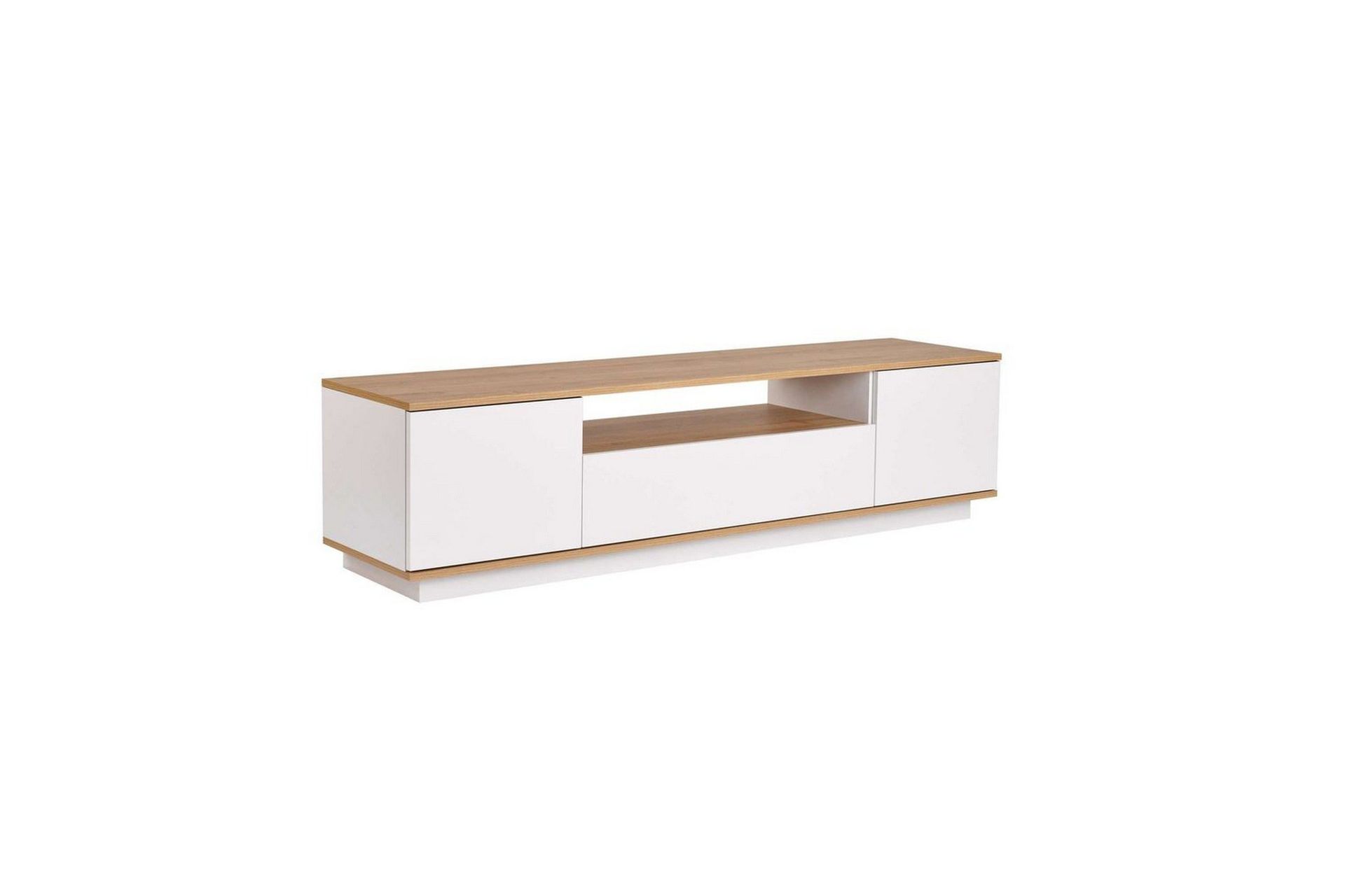 Meni TV-benk 180 cm - Natur/Hvit