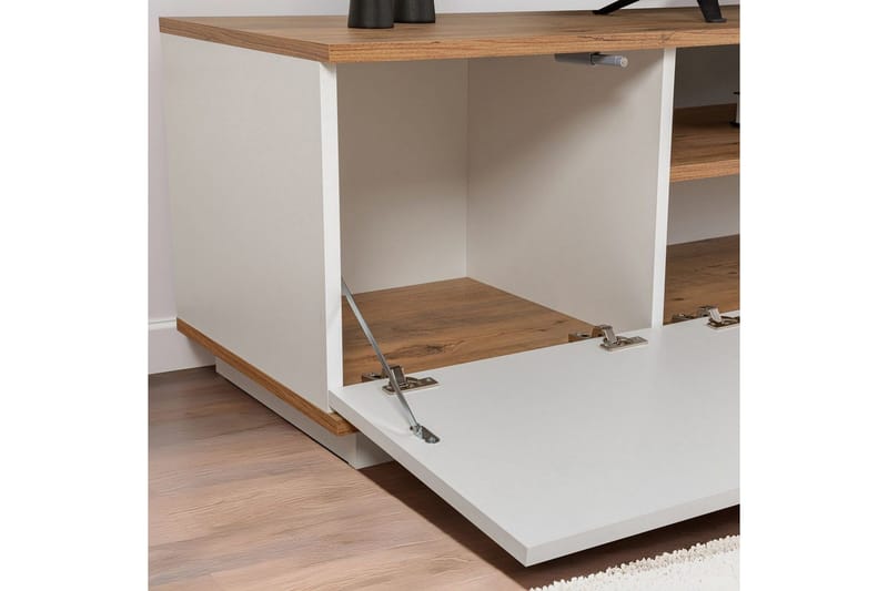Meni TV-benk 180 cm - Natur/Hvit - Møbler - Mediamøbel & tv møbel - TV-benk & mediabenk