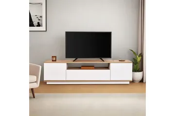 Meni TV-benk 180 cm - Natur/Hvit - Møbler - Mediamøbel & tv møbel - TV-benk & mediabenk