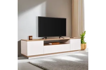 Meni TV-benk 180 cm - Natur/Hvit - Møbler - Mediamøbel & tv møbel - TV-benk & mediabenk