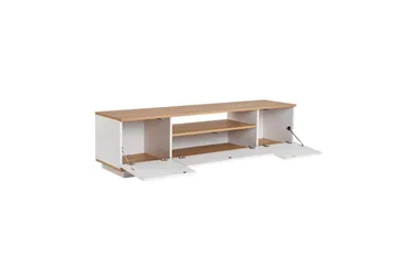Meni TV-benk 180 cm - Natur/Hvit - Møbler - Mediamøbel & tv møbel - TV-benk & mediabenk