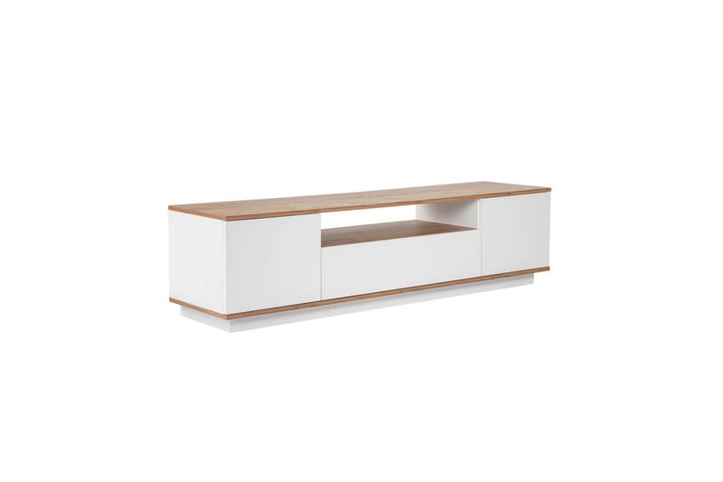 Meni TV-benk 180 cm, Natur/Hvit