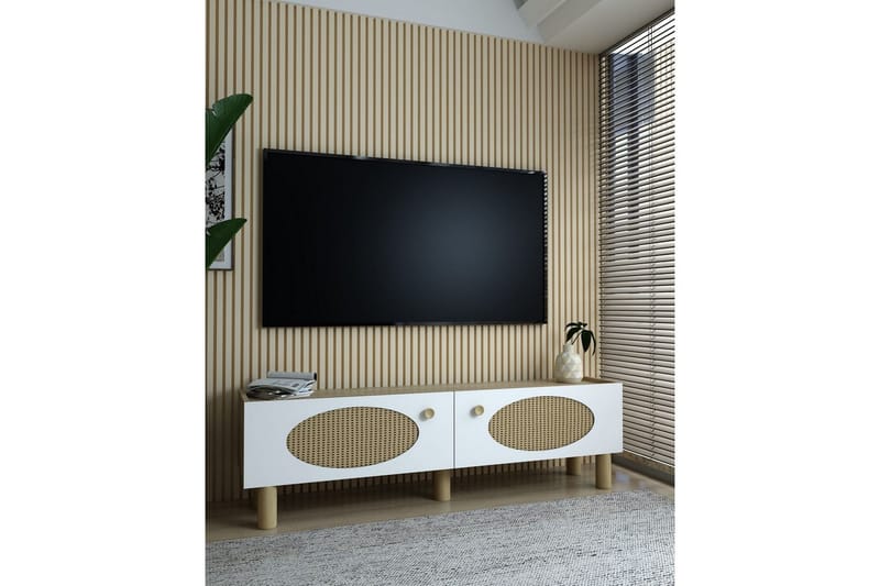Mittopuri TV-benk 153,6 cm - Taupe - Møbler - Mediamøbel & tv møbel - TV-benk & mediabenk