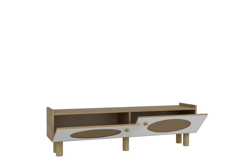 Mittopuri TV-benk 153,6 cm - Taupe - Møbler - Mediamøbel & tv møbel - TV-benk & mediabenk
