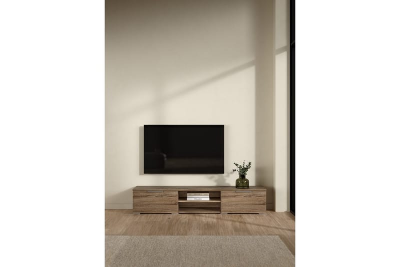 Miwa TV-stativ 33 cm - Brun - Møbler - Mediamøbel & tv møbel - Mediestativ & veggfeste