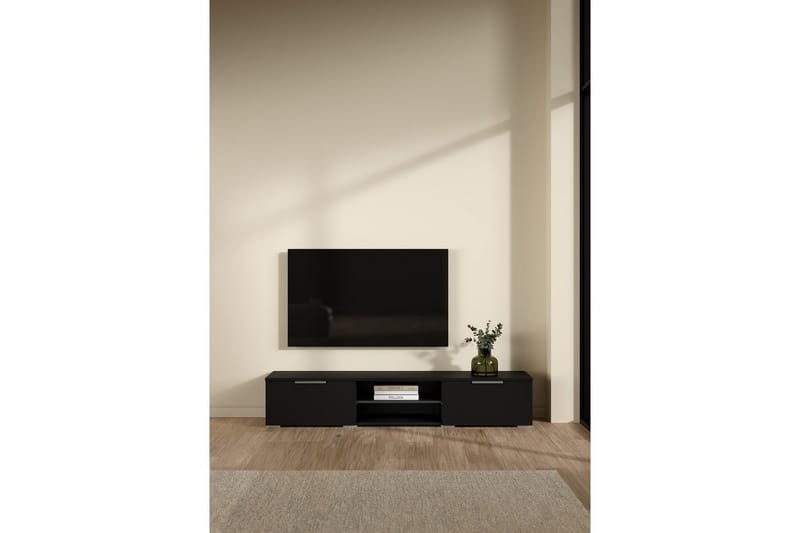 Miwa TV-stativ 33 cm - Svart - Møbler - Mediamøbel & tv møbel - Mediestativ & veggfeste