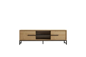 Mono Gulvstående TV-benk 160 cm med Oppbevaring i Eik - Beige - Møbler - Mediamøbel & tv møbel - TV-benk & mediabenk