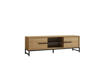 Mono Gulvstående TV-benk 160 cm med Oppbevaring i Eik - Beige - Møbler - Mediamøbel & tv møbel - TV-benk & mediabenk