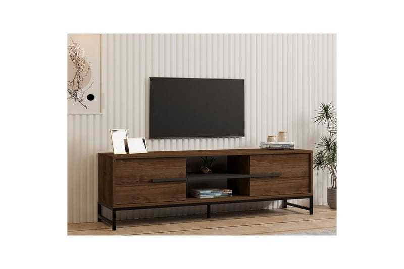Mono TV-benk 160 cm - Mørkfarget tre - Møbler - Mediamøbel & tv møbel - TV-benk & mediabenk