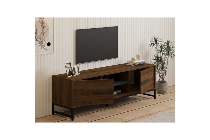 Mono TV-benk 160 cm - Mørkfarget tre - Møbler - Mediamøbel & tv møbel - TV-benk & mediabenk