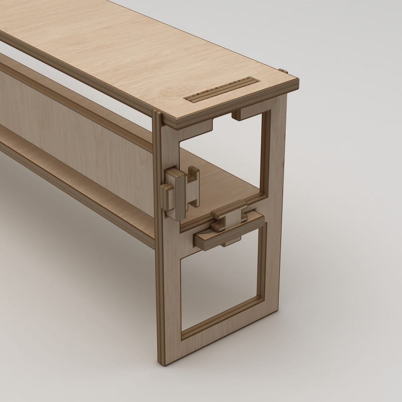 Mopira TV-benk 220 cm - Naturlig tre - Møbler - Mediamøbel & tv møbel - Mediestativ & veggfeste