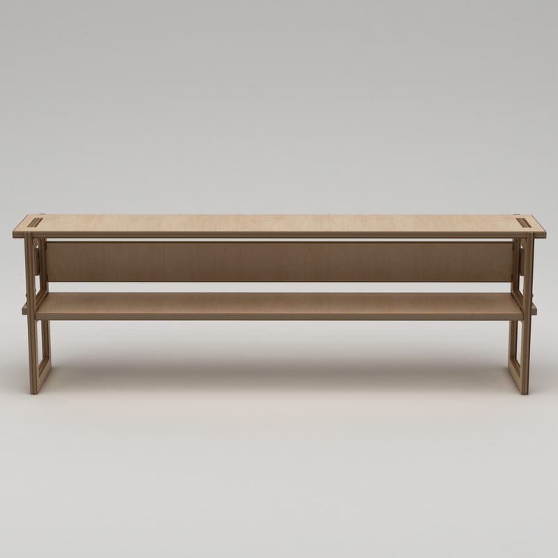 Mopira TV-benk 220 cm - Naturlig tre - Møbler - Mediamøbel & tv møbel - Mediestativ & veggfeste