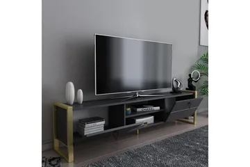 Munetaka TV-benk 184 cm - Antrasitt/Gull - Møbler - Mediamøbel & tv møbel - TV-benk & mediabenk