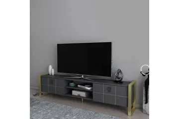 Munetaka TV-benk 184 cm - Antrasitt/Gull - Møbler - Mediamøbel & tv møbel - TV-benk & mediabenk