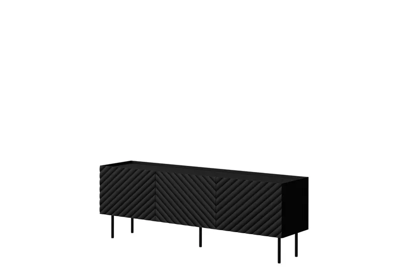 Munkedal TV-benk 166 cm, Svart