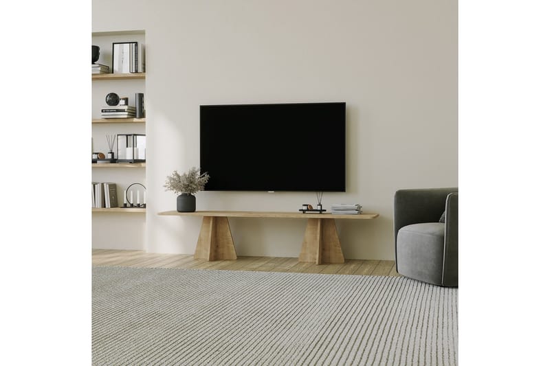 Munne TV-benk 180 cm - Eik - Møbler - Mediamøbel & tv møbel - TV-benk & mediabenk