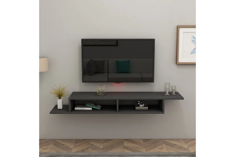 Muson TV-benk 120 cm - Antrasitt - Møbler - Mediamøbel & tv møbel - TV-benk & mediabenk