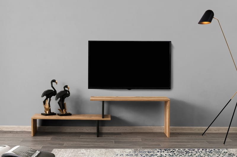 Myrvallen TV-Benk 120 cm - Svart/Brun - TV-benk & mediabenk