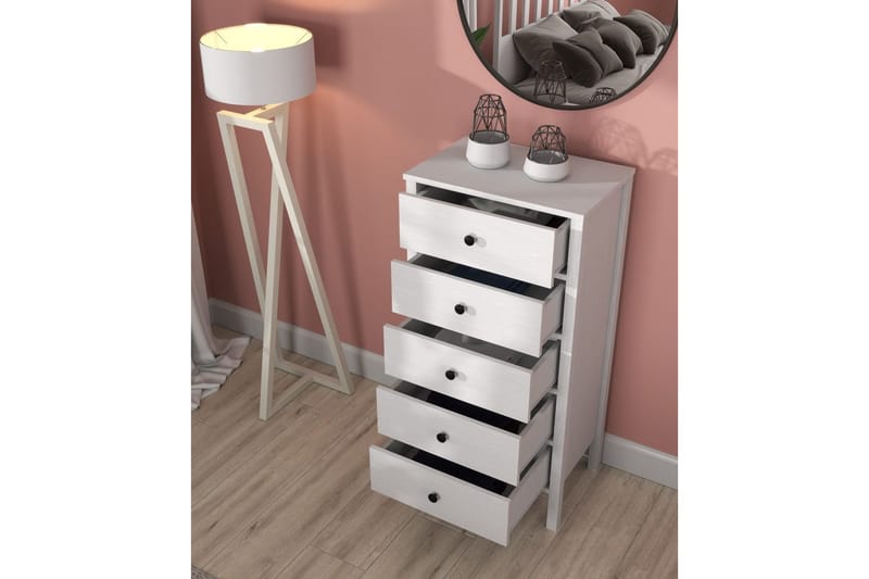 Navric TV-skap 58 cm - Natur/Hvit - Oppbevaring - Oppbevaringsmøbler - Kommode - Entrekommode