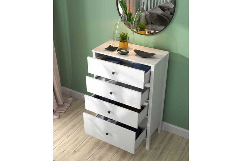 Navric TV-skap 77 cm - Natur/Hvit - Oppbevaring - Oppbevaringsmøbler - Kommode - Entrekommode