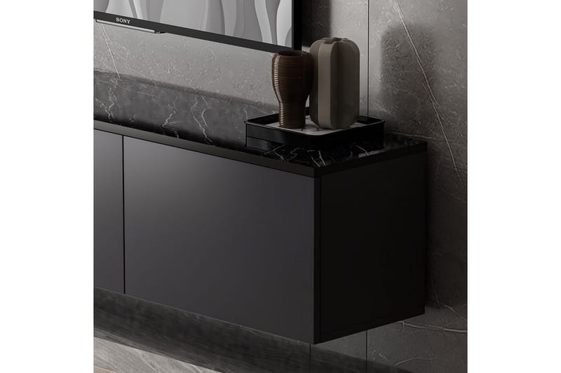 Neon TV-benk 160 cm - Antrasitt - Møbler - Mediamøbel & tv møbel - TV-benk & mediabenk