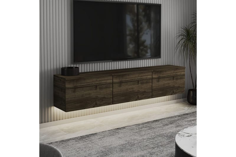 Neon TV-benk 160 cm - Brun - Møbler - Mediamøbel & tv møbel - TV-benk & mediabenk