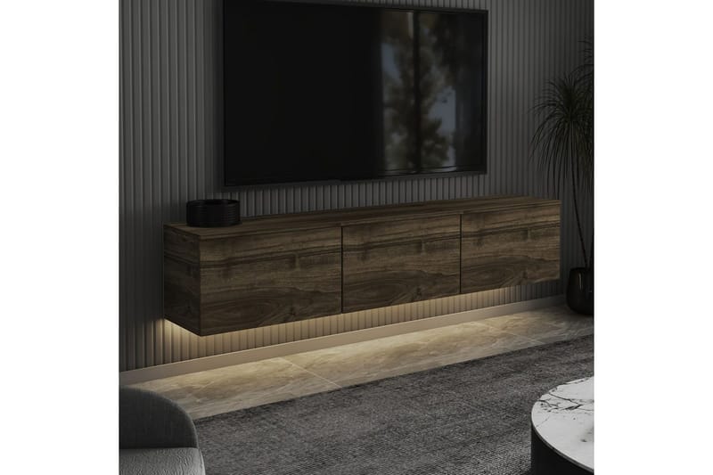 Neon TV-benk 160 cm - Brun - Møbler - Mediamøbel & tv møbel - TV-benk & mediabenk