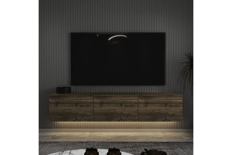 Neon TV-benk 160 cm - Brun - Møbler - Mediamøbel & tv møbel - TV-benk & mediabenk