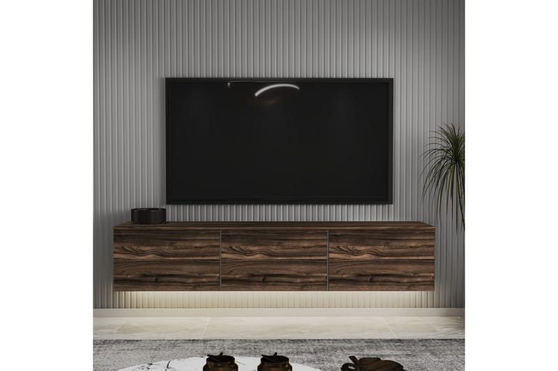 Neon TV-benk 160 cm - Brun - Møbler - Mediamøbel & tv møbel - TV-benk & mediabenk