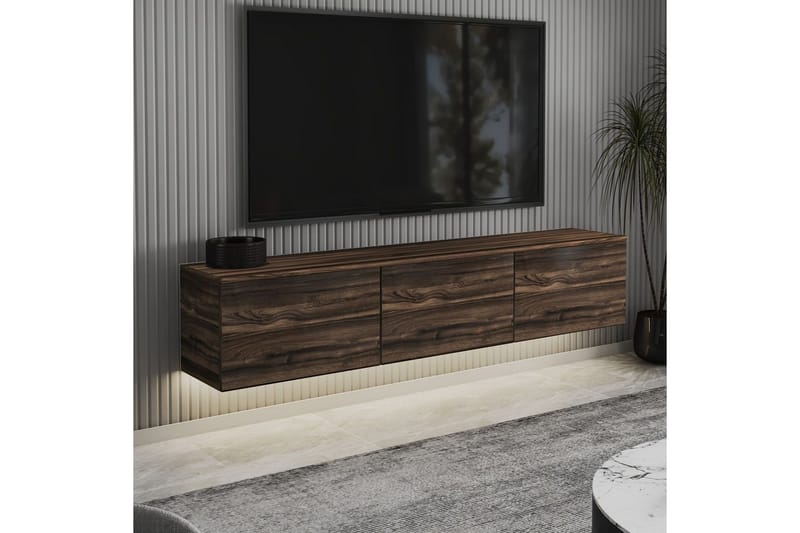 Neon TV-benk 160 cm - Brun - Møbler - Mediamøbel & tv møbel - TV-benk & mediabenk