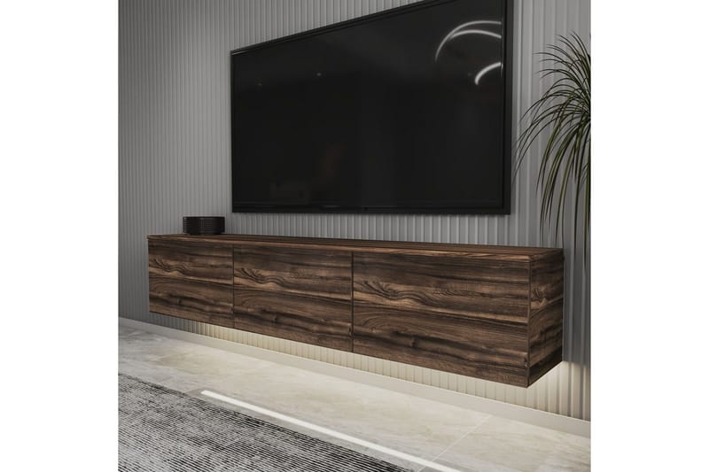 Neon TV-benk 160 cm - Brun - Møbler - Mediamøbel & tv møbel - TV-benk & mediabenk