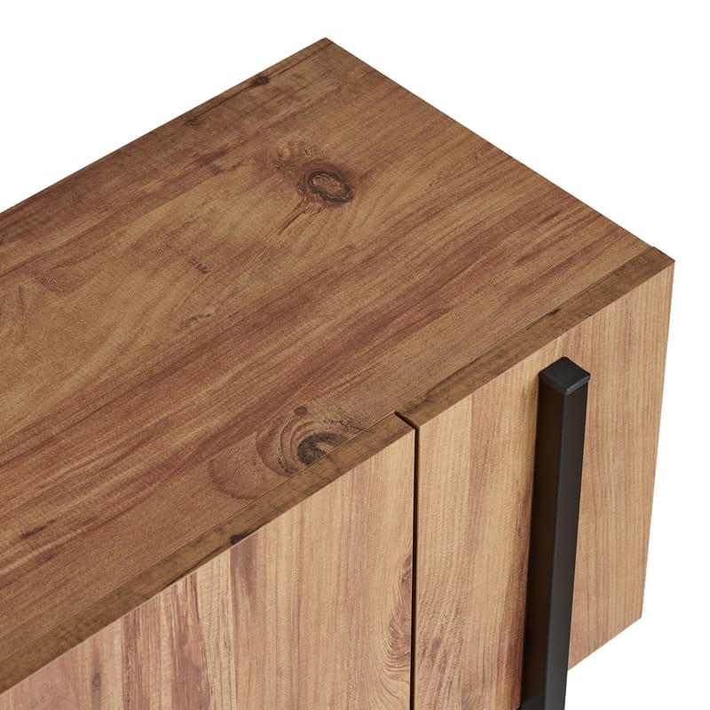 Nexus TV-benk 180 cm - Atlantic Pine og svart - Møbler - Mediamøbel & tv møbel - Mediestativ & veggfeste