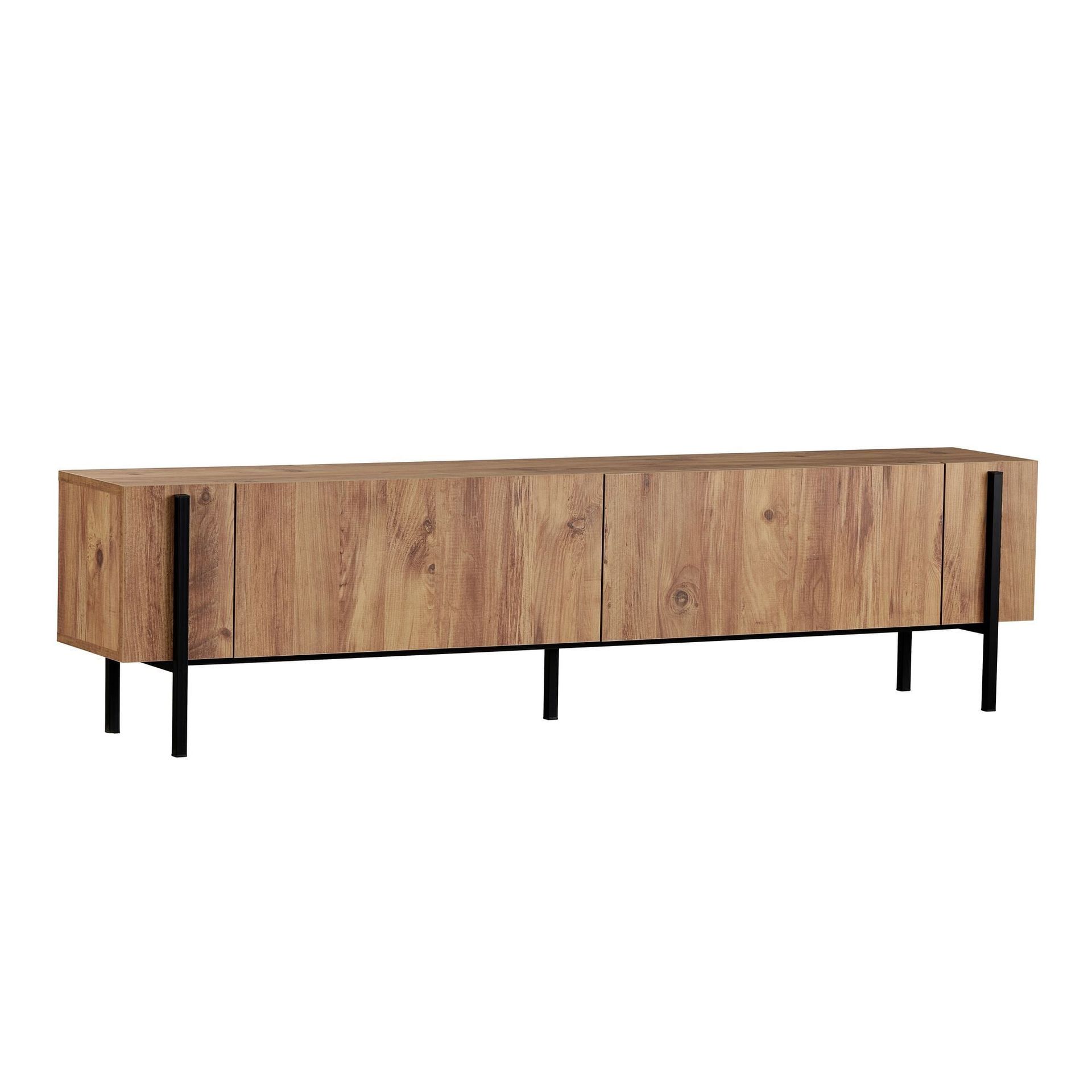 Nexus TV-benk 180 cm - Atlantic Pine og svart