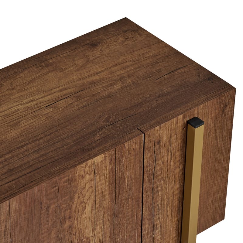 Nexus TV-benk 180 cm - Barok Walnut Gold - Møbler - Mediamøbel & tv møbel - Mediestativ & veggfeste